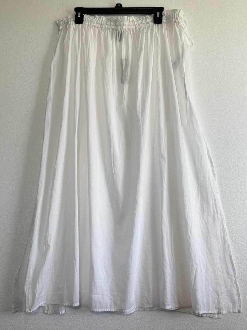J. Crew White Cotton Voile Beach Maxi Skirt Swim Coverup Size Large